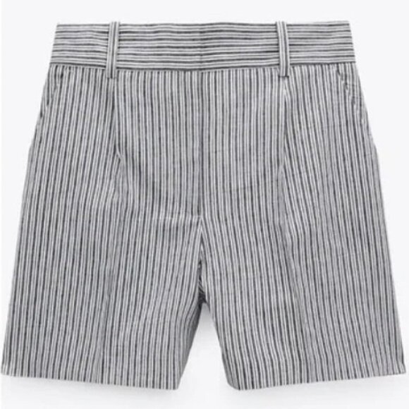 Zara Shorts with Black & White stripes SIZE XL 2542/145/066 - Picture 6 of 7
